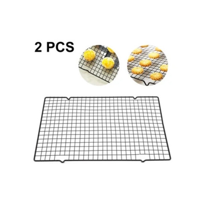 Set ustensile gratar, 2 unitati, otel carbon, antiaderent, rezistent la oxidare