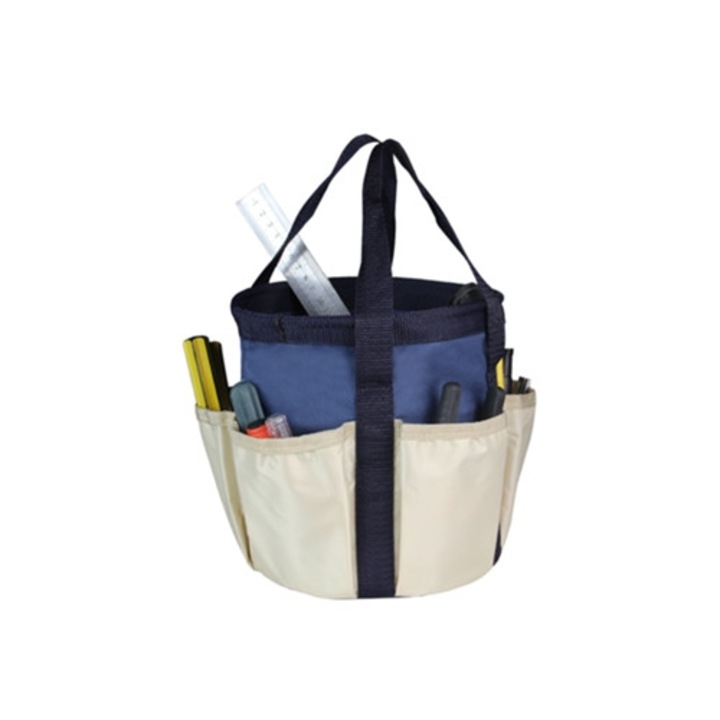 Kerti szerszámrendező, 6 zsebes, vászon anyag, többszínű