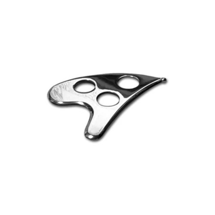 Aparat de masaj Gua Sha din otel inoxidabil, argintiu