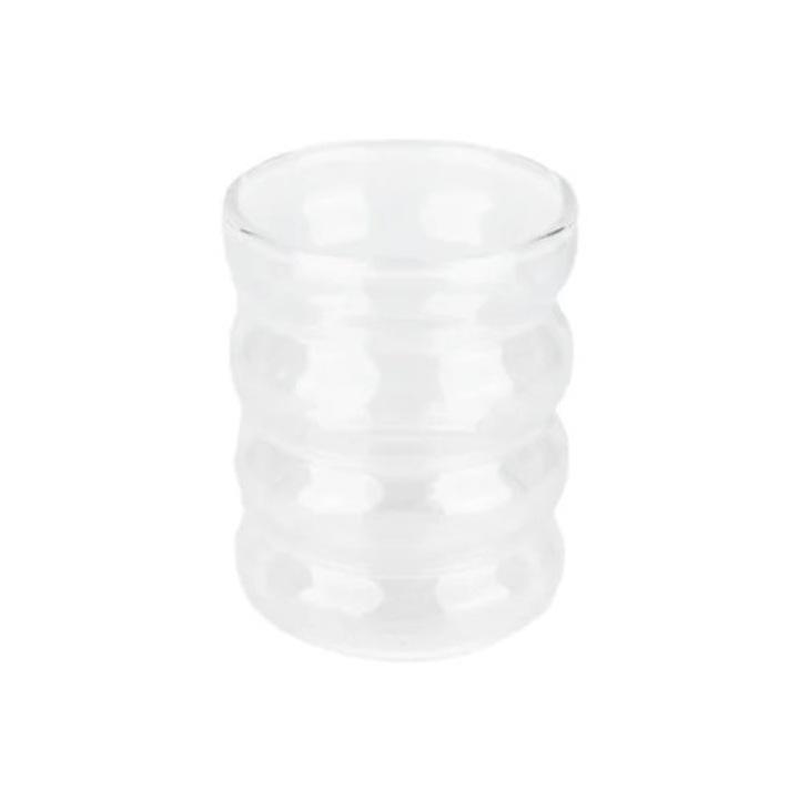 Pahar din sticla rezistent la caldura 300 ml, transparent, pentru bere, cafea, ceai si whisky