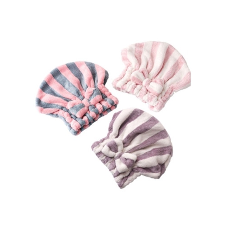 Prosoape set turbante microfibra superabsorbent, uscare rapida, multicolor