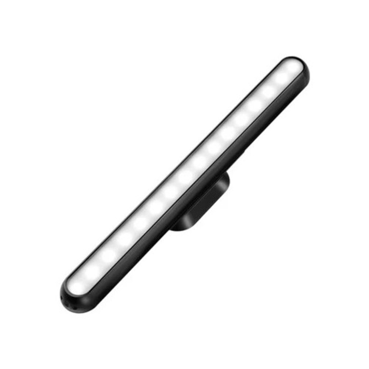 Oglinda cosmetica portabila cu iluminare magnetica ajustabila, reincarcabila, LED, wireless, pentru bucatarie