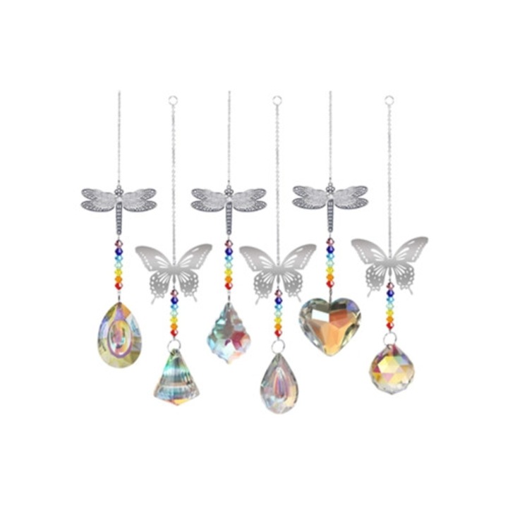 Kristály napfogó, dekoratív kiegészítők, finom design, tartós, szett