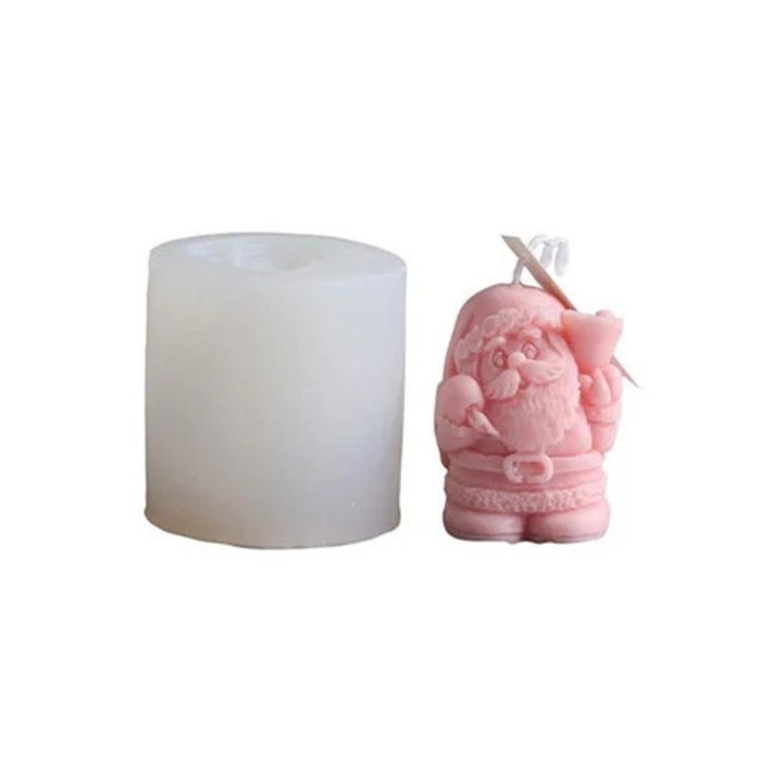 Matrita din silicon pentru proiecte creative, 3D Papa Noel