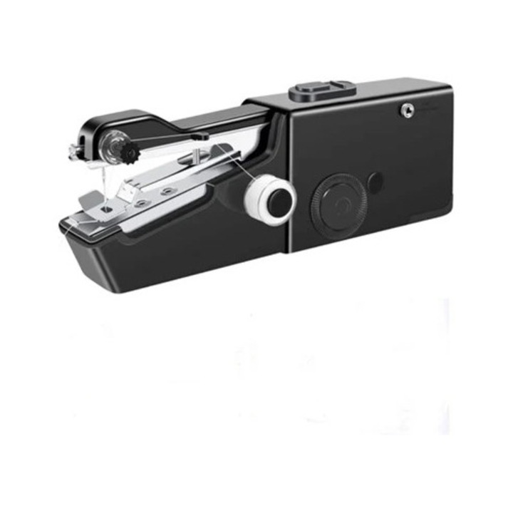 Masina de cusut portabila Schwarz, compacta, usor de utilizat, 1.5kg, alba