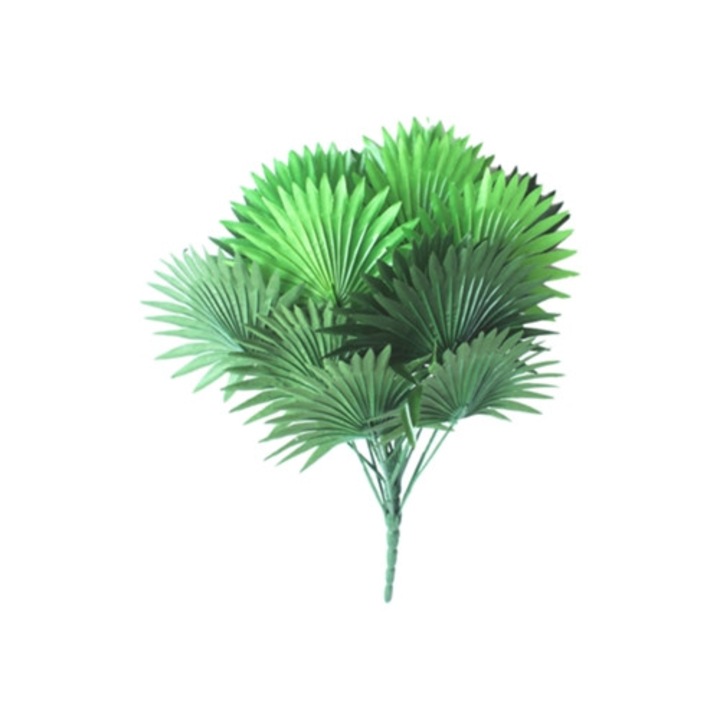 Flori de matase, frunze de palmier artificiale, set de decoratiuni tropicale, fara miros, pentru petreceri si gradini