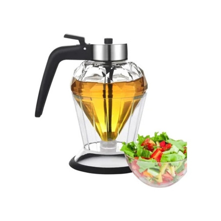Dispenser de miere elegant, design antigoteo, capacitate D, transparent