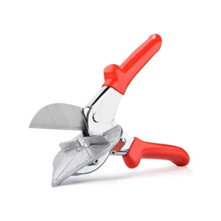 Foarfeca cu unghi multiplu, maner ergonomic, lame interschimbabile de mare rezistenta, gama de taiere de la 45 la 135 de grade, perfecte pentru taierea lemnului.