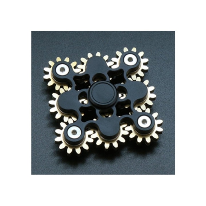 Spinner Fidget Metal, Jucarie interactiva, Gears Linkage, Multicolor