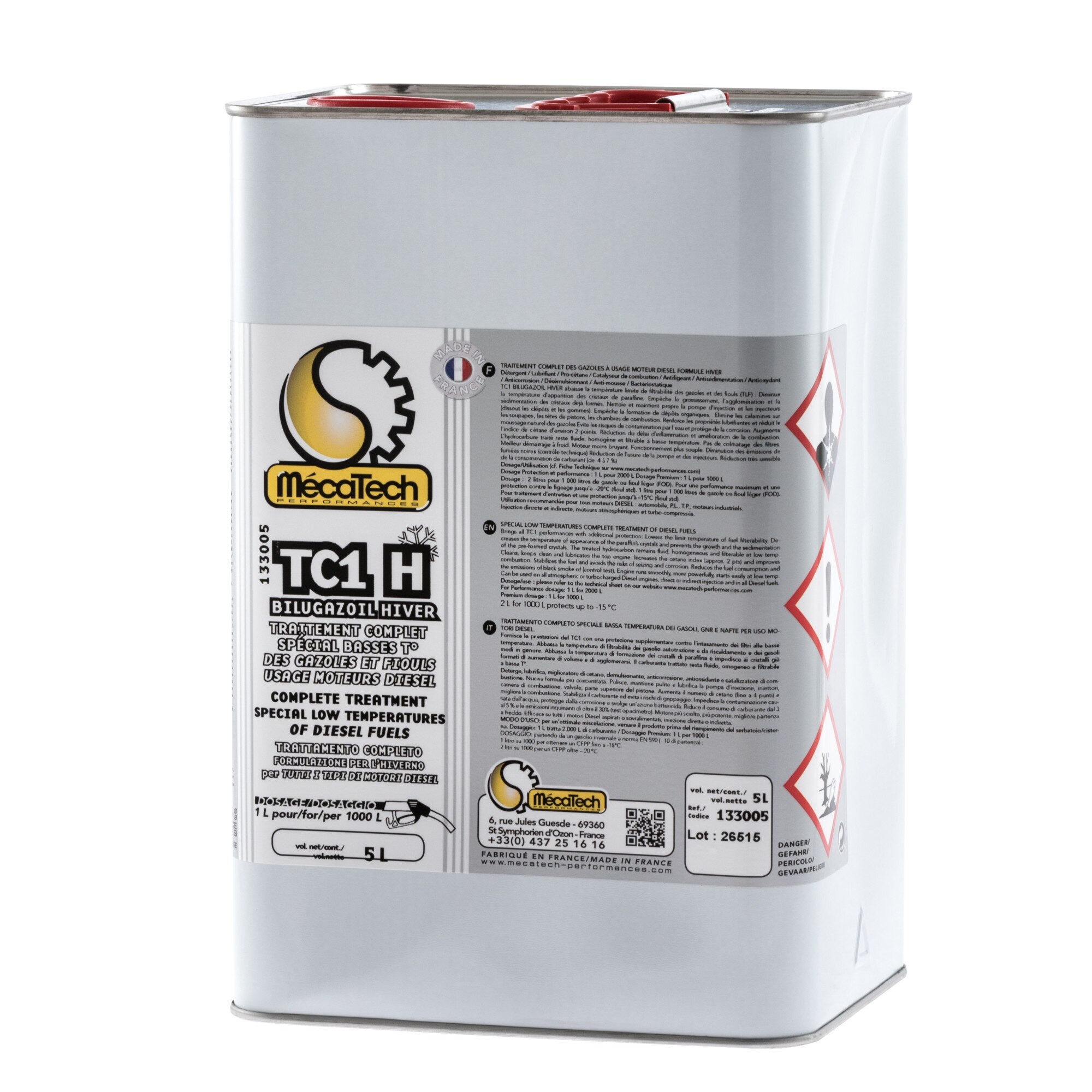 Tratament complet pentru combustibili Diesel in conditii de frig - TC1 HIVER MecaTech, 5L