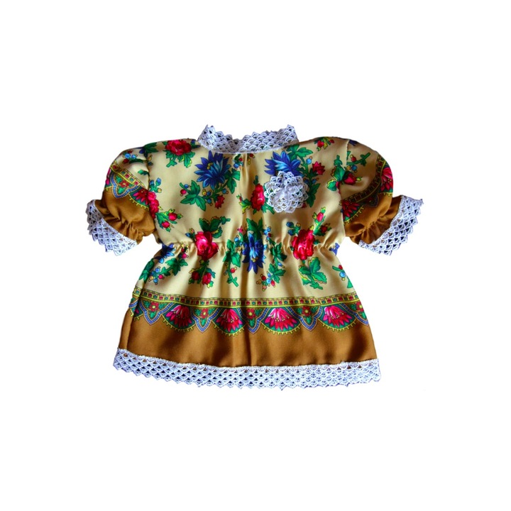 Rochie fetite cu motive traditionale maramuresene 0-12 luni