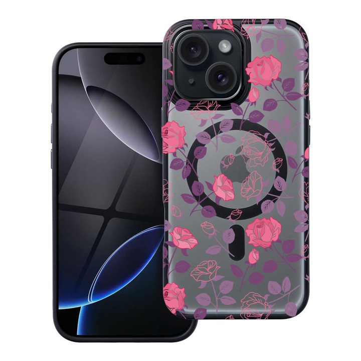 BestCase® Husa Compatibila cu Apple iPhone 11 cu Design Wild Tropical, Shockproof Shield MagSafe Anti-Soc TPU, 2092175 FR 168