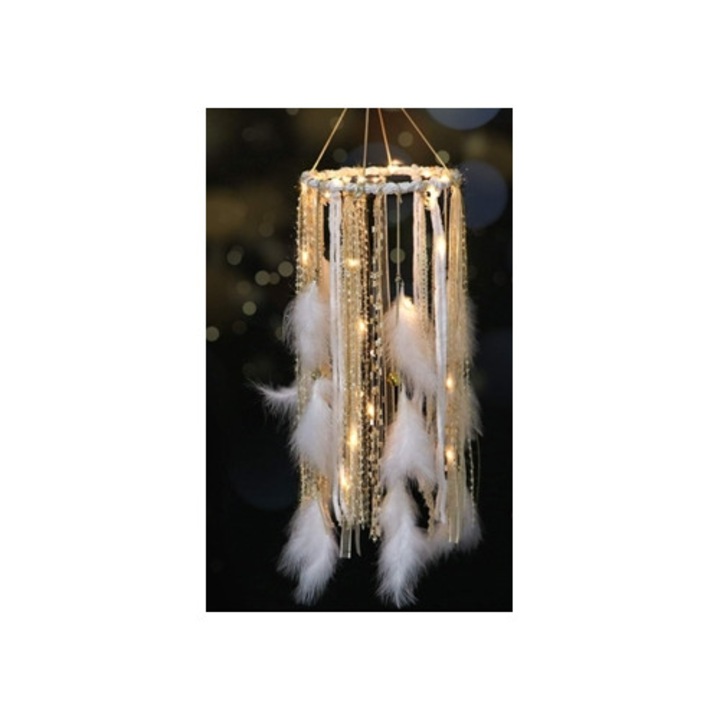 Atrapasuenos bohemios, colgante de pared macrame, decoratie cu pene, set