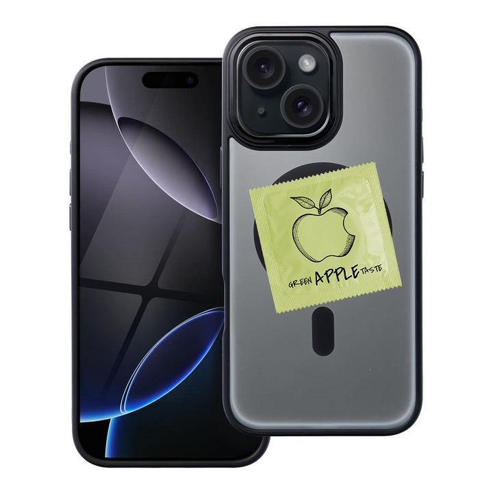 BestCase® Husa Compatibila cu Apple iPhone 12 cu Design MR. Franklin 100 dollar, Shockproof Shield MagSafe Anti-Soc TPU, 2092176 FR 1455