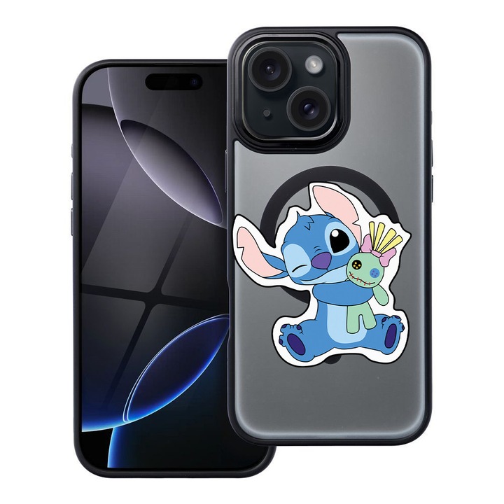 BestCase® Husa Compatibila cu Apple iPhone 14 cu Design Lilo, Shockproof Shield MagSafe Anti-Soc TPU, 1937296 FR 1616