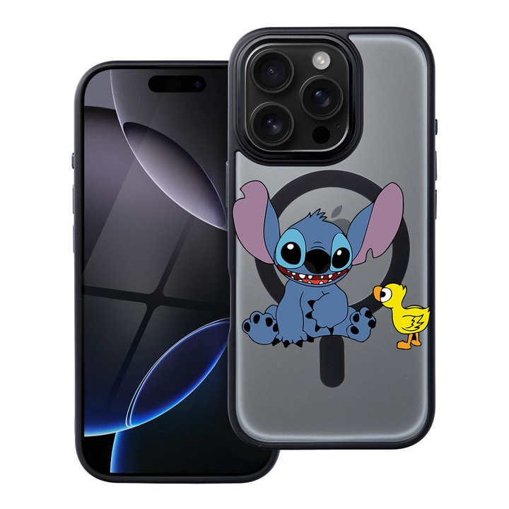 BestCase® Husa Compatibila cu Apple iPhone 14 Pro Max cu Design Lilo, Shockproof Shield MagSafe Anti-Soc TPU, 1937298 FR 1617