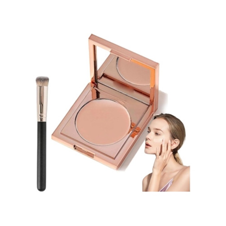 Korrekciós és fedőkrém, Színezett agyag CC korrektor, ecsettel, világos barack szín, szett