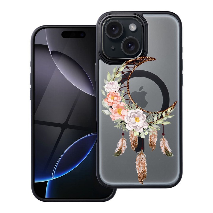 BestCase® Husa Compatibila cu Apple iPhone 11 cu Design Dreamcatcher, Shockproof Shield MagSafe Anti-Soc TPU, 2092175 FR 951