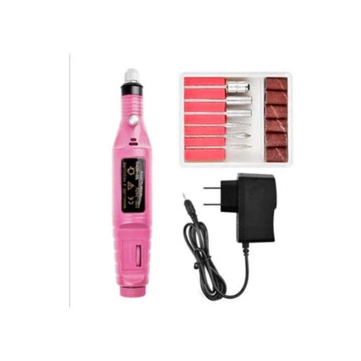 Апарат за маникюр-педикюр, комплект инструменти за премахване на гел, електрически, мултифункционален, преносим