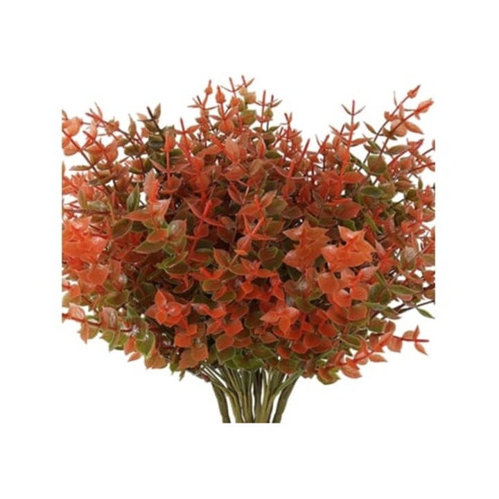 Plante artificiale, flori artificiale realiste, tulpini flexibile, frunze de eucalipt, set