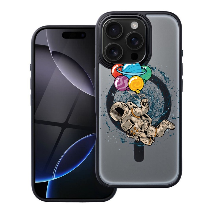 BestCase® Husa Compatibila cu Apple iPhone 16 Pro Max cu Design Football - Goooaaall, Shockproof Shield MagSafe Anti-Soc TPU, 1937310 FR 773