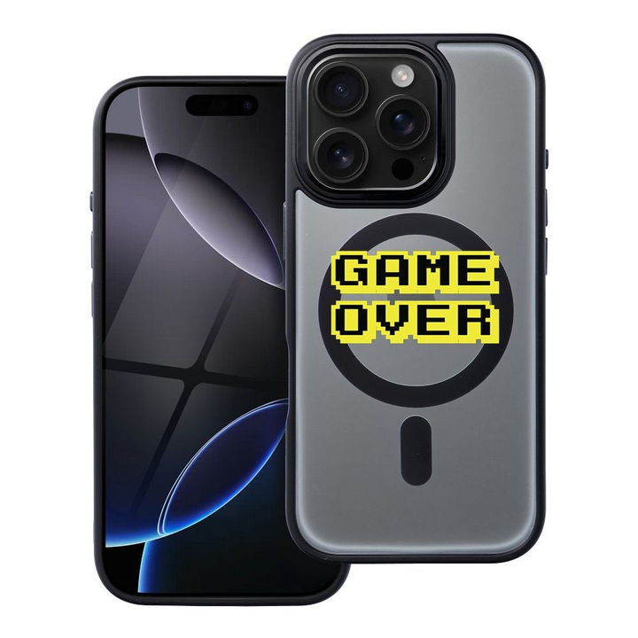 BestCase® Husa Compatibila cu Apple iPhone 12 Pro cu Design Angry Gamer, Shockproof Shield MagSafe Anti-Soc TPU, 2092203 FR 671