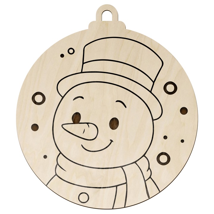 Glob de Craciun, SMX Design, rotund, 10cm, set de decorare