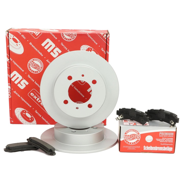 Master-Sport féktárcsa és fékbetét készlet, Nissan Almera I (N15) típushoz, 234x99mm, 4 lyuk, hátsó