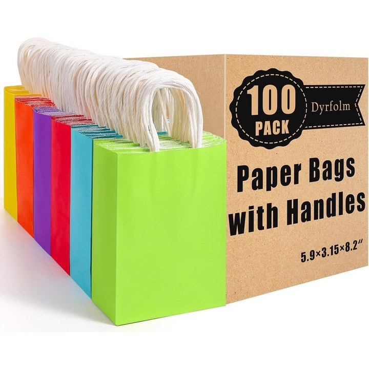 100 de pungi de cadou din hartie