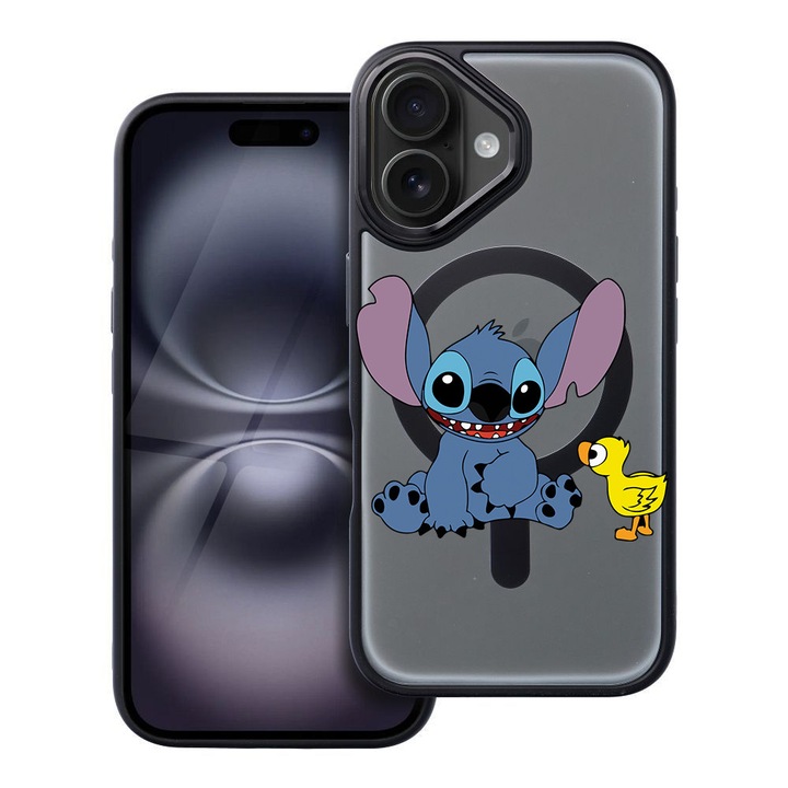 BestCase® Husa Compatibila cu Apple iPhone 16 cu Design Lilo, Shockproof Shield MagSafe Anti-Soc TPU, 1937307 FR 1617