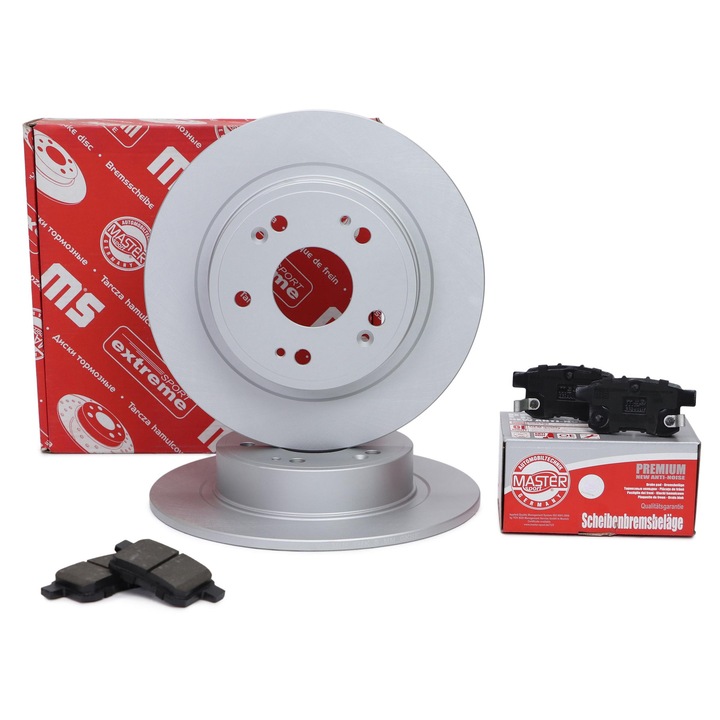Master-Sport féktárcsa és fékbetét szett Honda Accord VIII-hoz, 282mm, 9mm vastagság, hátsó