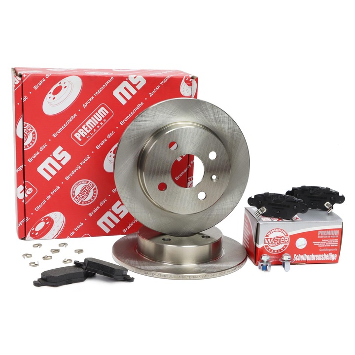 Master-Sport féktárcsa és fékbetét készlet Opel Astra G-hez, hátsó, 240mm, 9.8mm vastagság