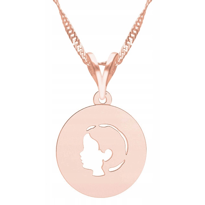 Nyaklánc medállal, kisfiú, 925-ös ezüst, kövek nélkül, 1 x prémium ékszerdoboz, ideális ajándéknak, 0,3 g, 45