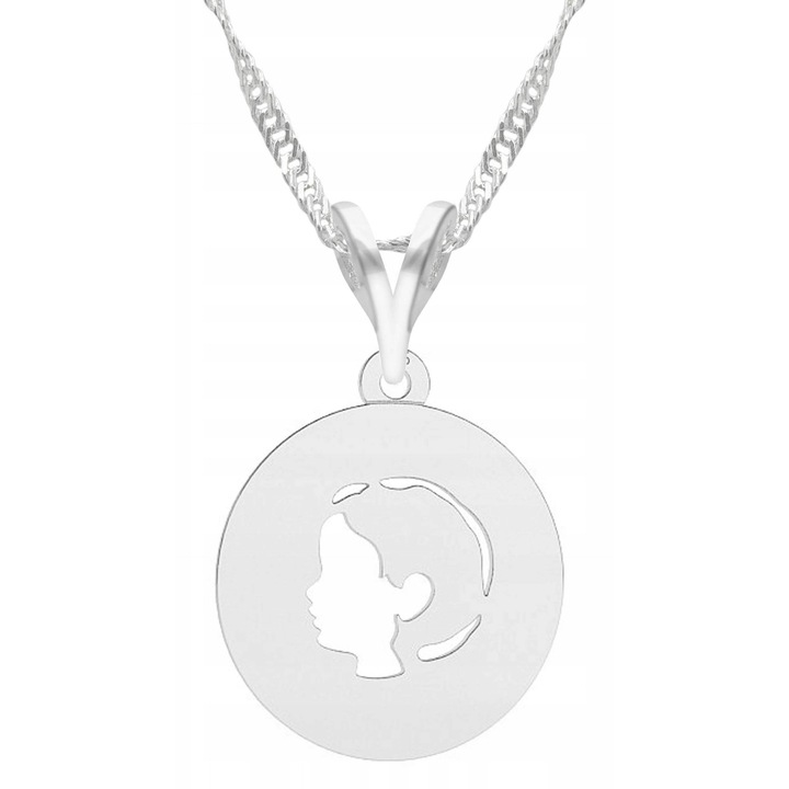 Nyaklánc medállal, Larezo, Kisfiú, 925-ös ezüst, Kövek nélkül, 1 x Prémium Ékszerdoboz, Ideális Ajándéknak, 0.3 g, 45 cm, Ezüst