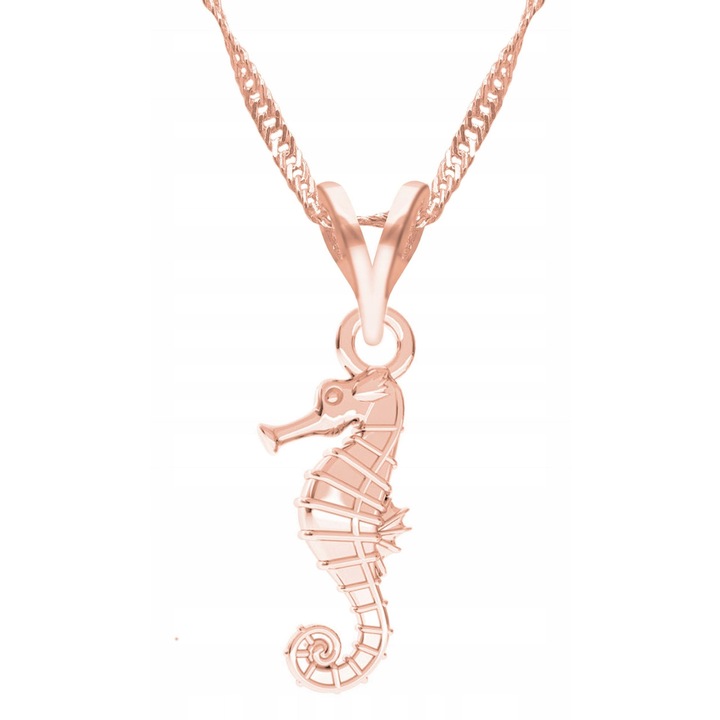 Colier Cu Pandantiv, Larezo, Concha De Mare, Argint 925, Fara Pietre, 1 x Cutie Pentru Bijuterii Premium, Ideal Pentru Cadou, 0.3 g, 45 cm, Roz