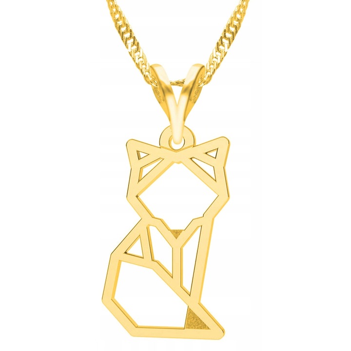 Nyitható Medálos Nyaklánc, Larezo, Kiscica, 925-ös Ezüst, Kövek Nélkül, 1 x Prémium Ékszerdoboz, Ideális Ajándék, 0.3 g, 45 cm, Arany