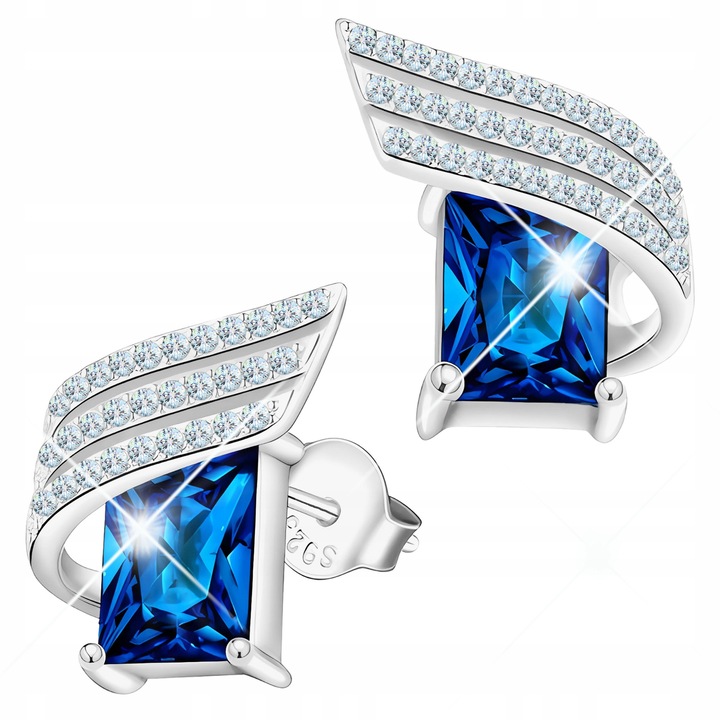 Cercei, Larezo, Argint 925, Zirconiu, 1 Cutie Pentru Bijuterii Premium, Ideal Pentru Cadou, 2.4 g, 1.3 x 0.13