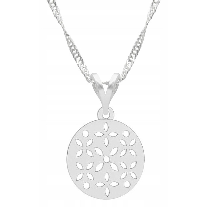 Nyitható Medálos Nyaklánc, Larezo, Virág, 925 Ezüst, Kövek Nélkül, 1 x Prémium Ékszerdoboz, Ideális Ajándék, 0.3 g, 45 cm Hosszúság, Ezüst