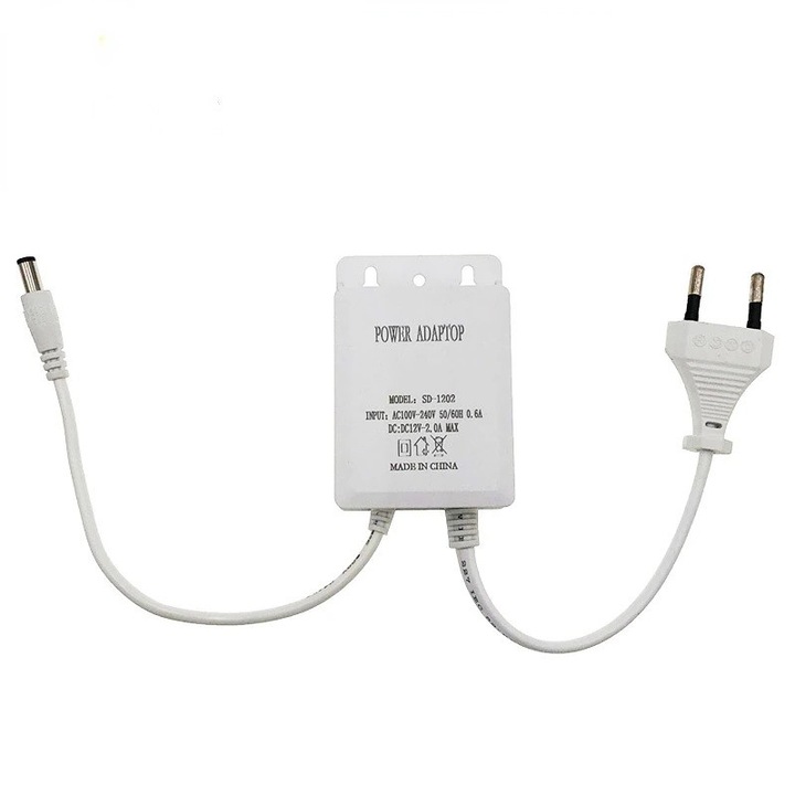 Kültéri Mini biztonsági kamera tápegység 12V ~1.5A