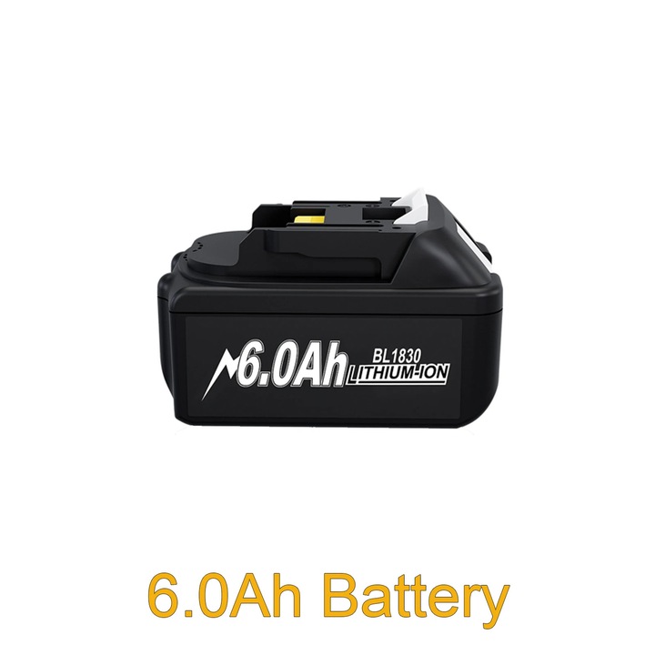Baterie de inlocuire pentru Makita, Li-Ion 18V, 6.0Ah/9.0Ah, Consistent cu BL1830 BL1840 BL1860 BL1890, Pentru unelte electrice, 6.0Ah