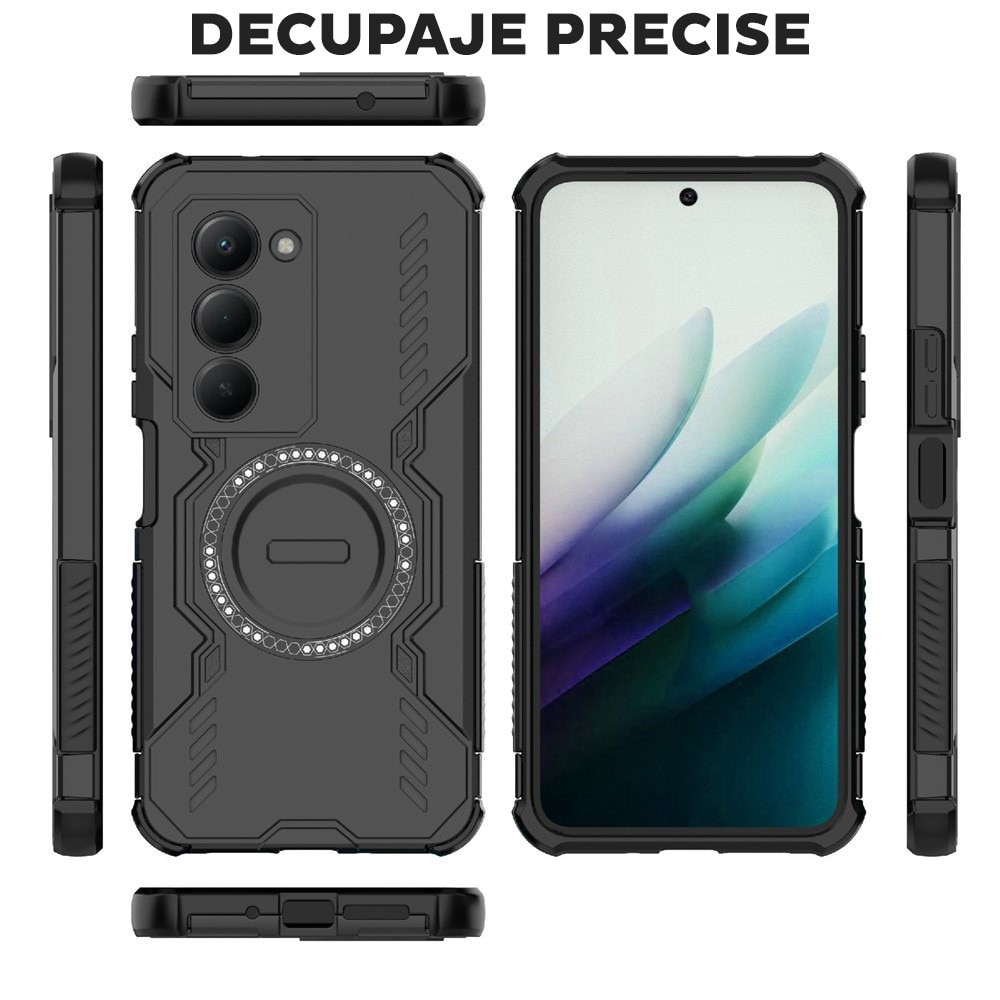 Husa pentru Xiaomi Redmi 15 4G / Redmi 15 5G DaDen® ArmorMag, Magsafe, Antisoc, Calitate Premium, Protectie Superioara, Negru