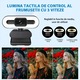 Уеб камера 4K, DONFANLIA®, LED регулируем на 3 нива на интензивност, вграден микрофон, автофокус, функция за адаптивно намаляване на шума, капак за поверителност, корекция на светлината, въртене на 360 градуса, USB, съвместима с Xbox, Zoom, Skype, черна