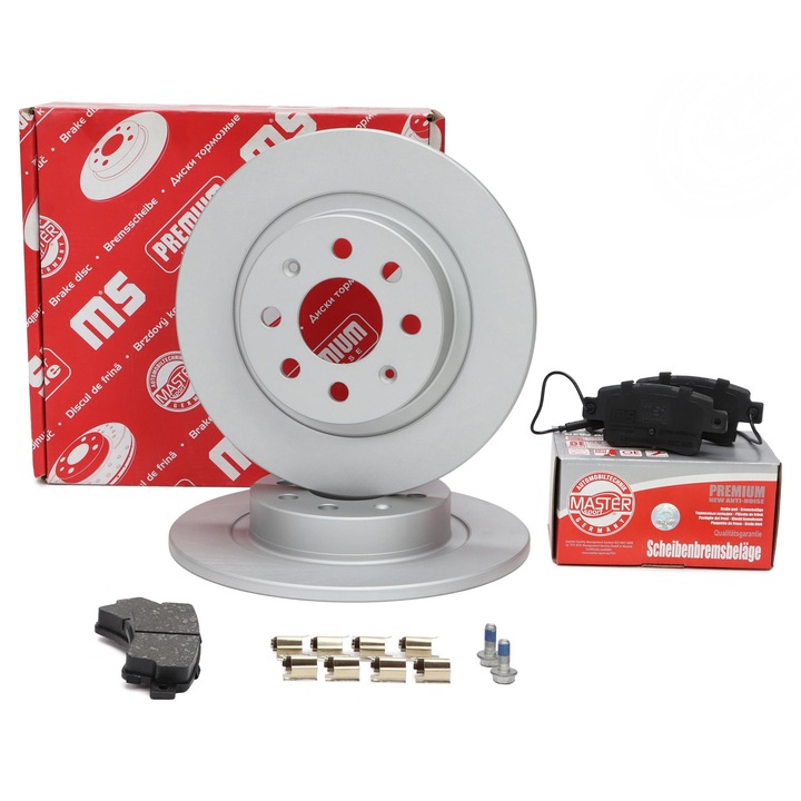 Master-Sport féktárcsa és fékbetét szett, ABARTH PUNTO és FIAT PUNTO modellekhez, 264x10mm, hátsó