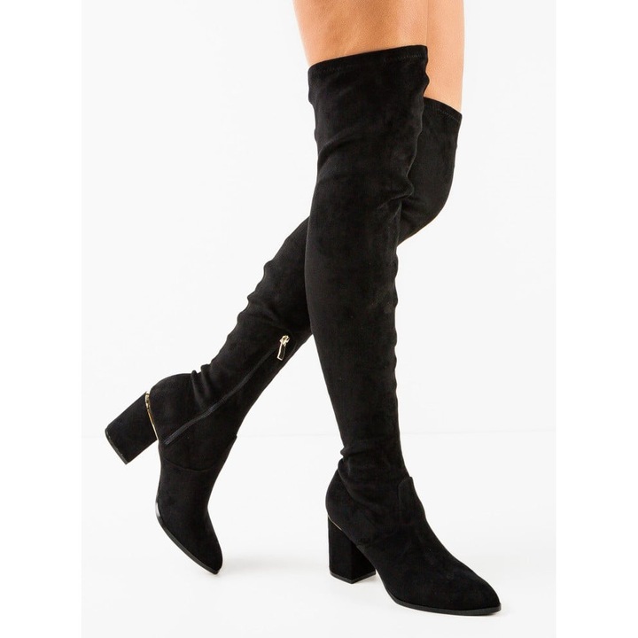 Cizme dama Valley Negre, Negru