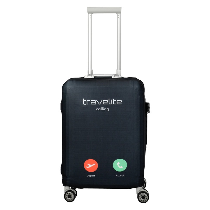 Husă Troler Travelite Calling, protecție textilă, impermeabilă, dimensiune S, 55x40x23cm