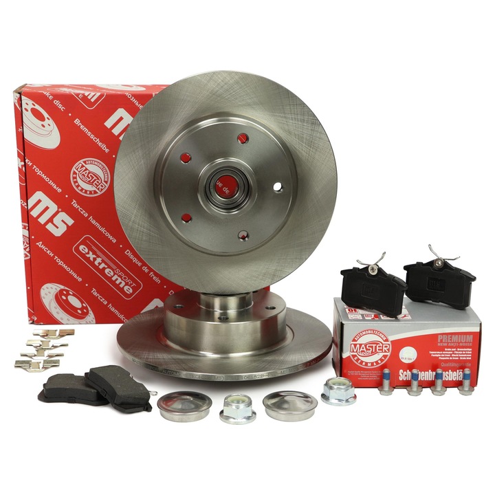 Set discuri si placute de frana cu rulment pentru Renault Fluence (L3_), Megane III, 260mm, 5 gauri