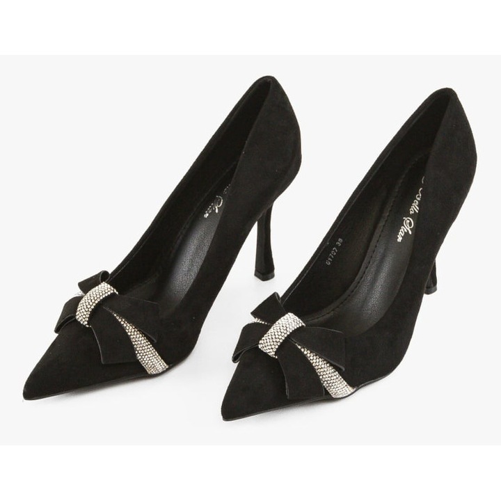 Pantofi stiletto dama Subhaa Negri, Negru