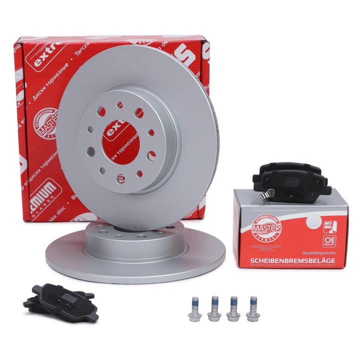 Master-Sport féktárcsa és fékbetét szett FIAT TIPO-hoz, 10mm vastagság, 251mm átmérő, hátsó