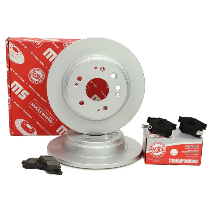 Master-Sport féktárcsa és fékbetét készlet Honda FR-V (BE), Stream (RN) modellekhez, 282x15,7mm, 5 lyuk, hátsó