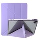 Husa tableta pentru iPad Pro 12.9 2022/2021/2020 acrilic transparent, piele pliabila, Violet